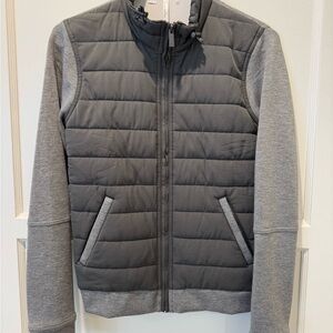 Travis Mathew Charcoal and Heather Gray Puffer Jacket